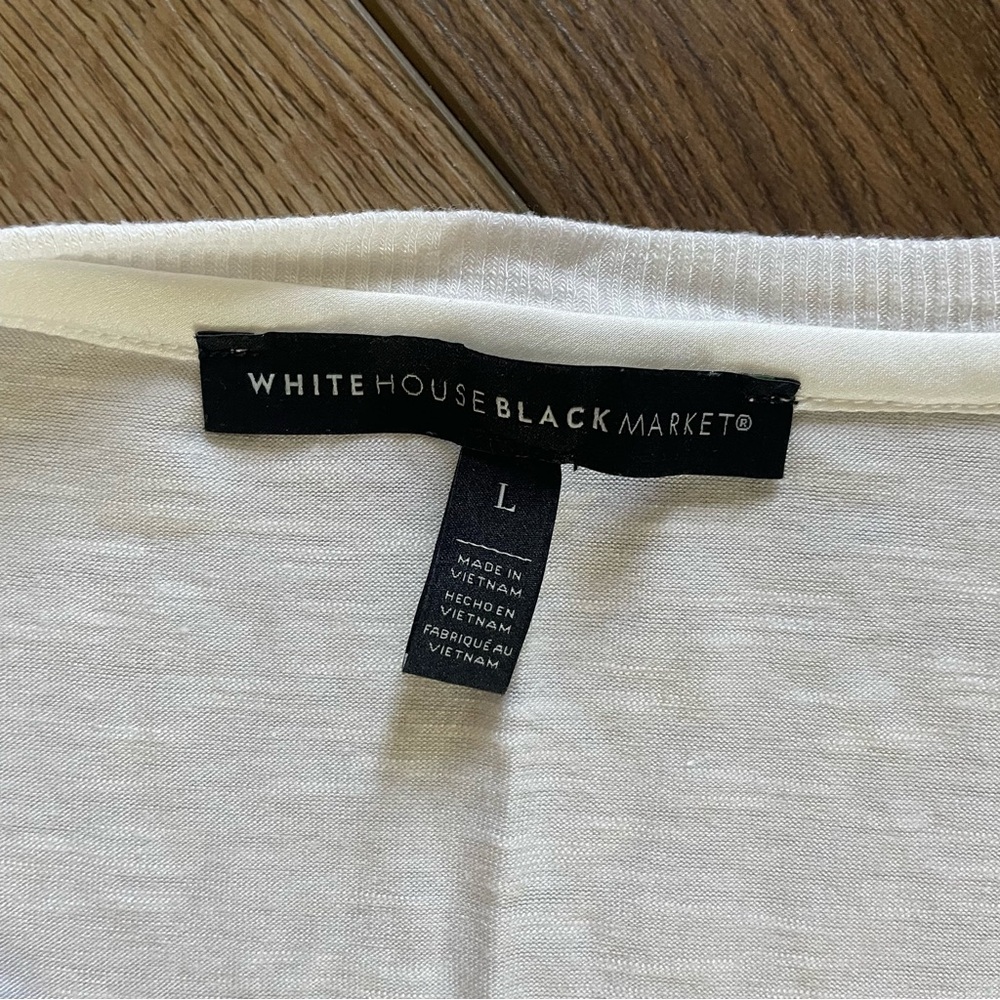 WHBM Ribbed Tunic Tee - Size Large - Picture 2 of 3